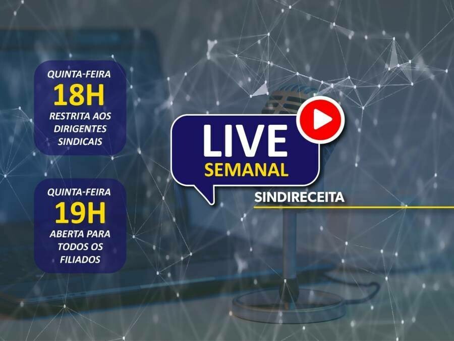 DEN conclama filiados e filiadas a participarem da Live Semanal desta quinta-feira (06)